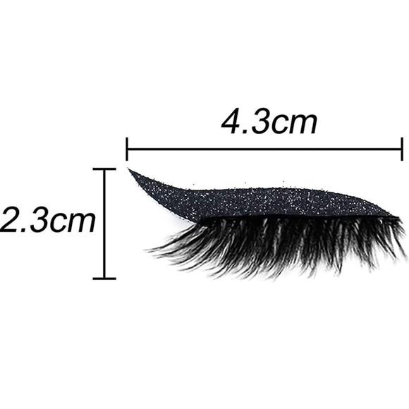 WATERPROOF Reusable Eyeliner Eyelash Stickers Set of 7 Colors - Picture 8 of 10